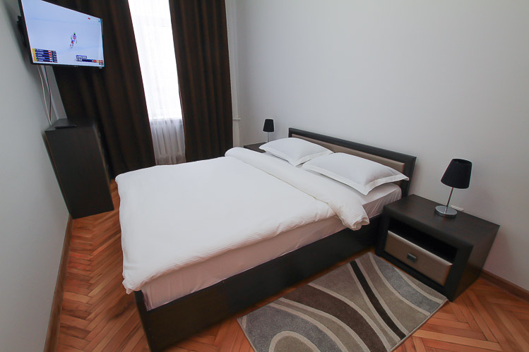 Louer un appartement meublé dans le centre-ville de Chisinau: 2 pièces, 1 chambre, 47 m²